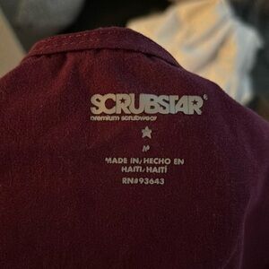 Scrubstar too burgundy